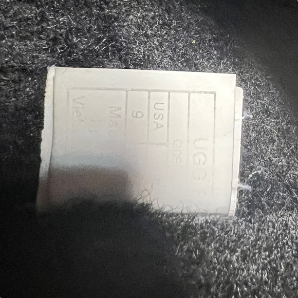 SOLD UGG Tasman Clog Black Suede Fuzzy Inside - Picture 5 of 13